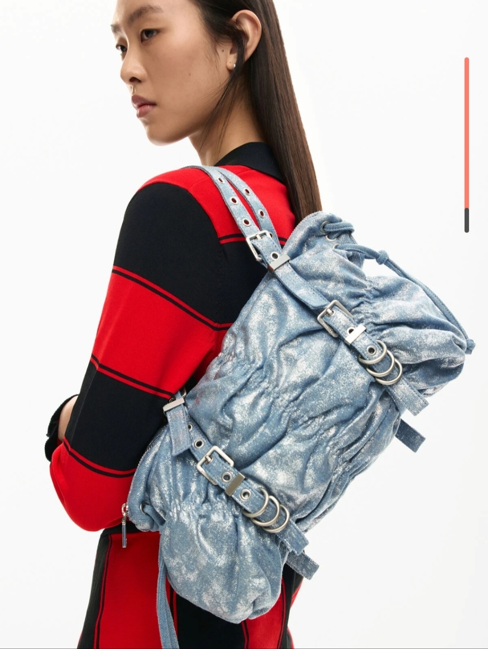 Desigual Ruched Graffiti Bag - Picture 4 of 4